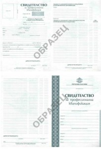 свидетелвто за професионална квалификация свидетелвто за професионална квалификация
